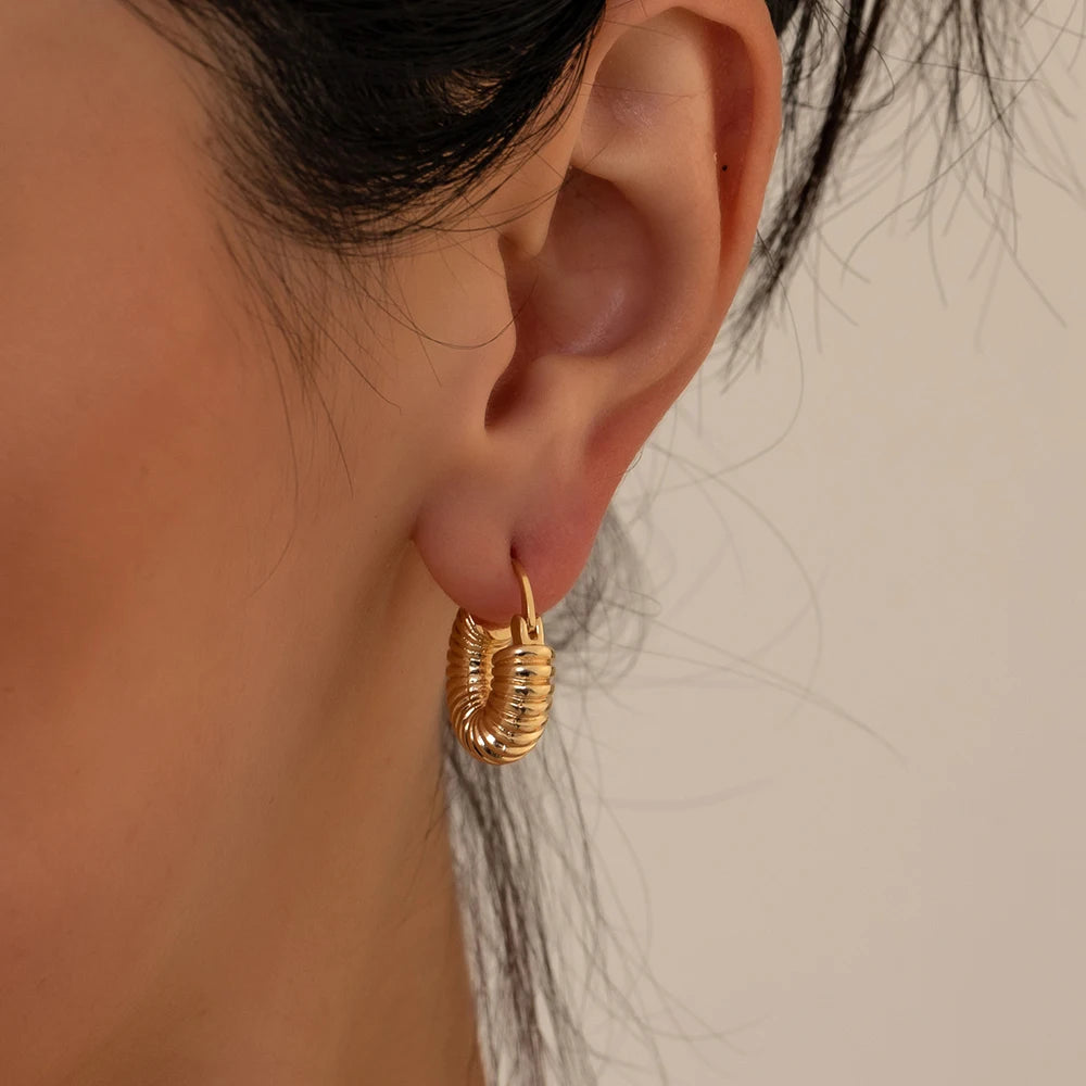 Big Small Hoop Earrings