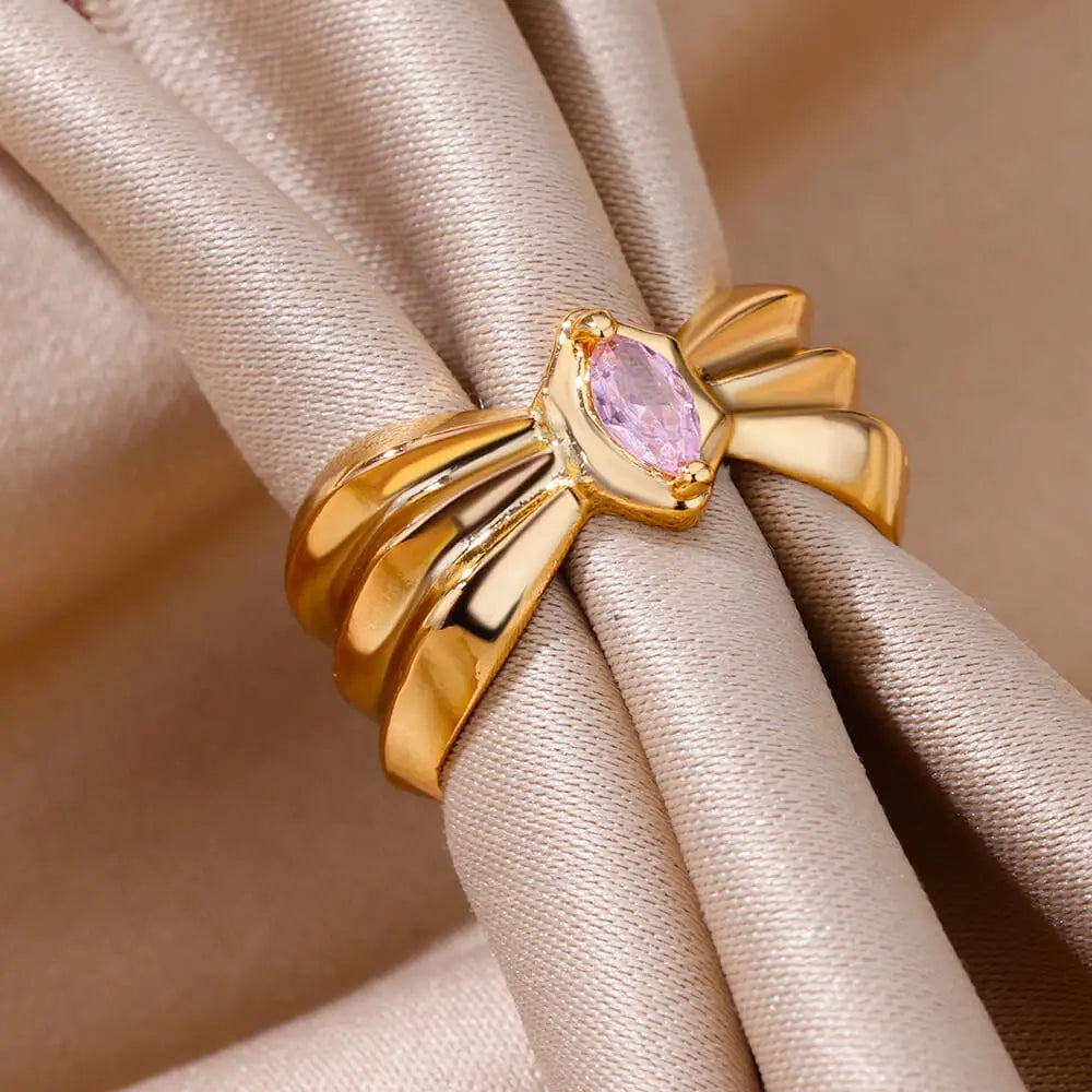 Delicate Crystal Ring