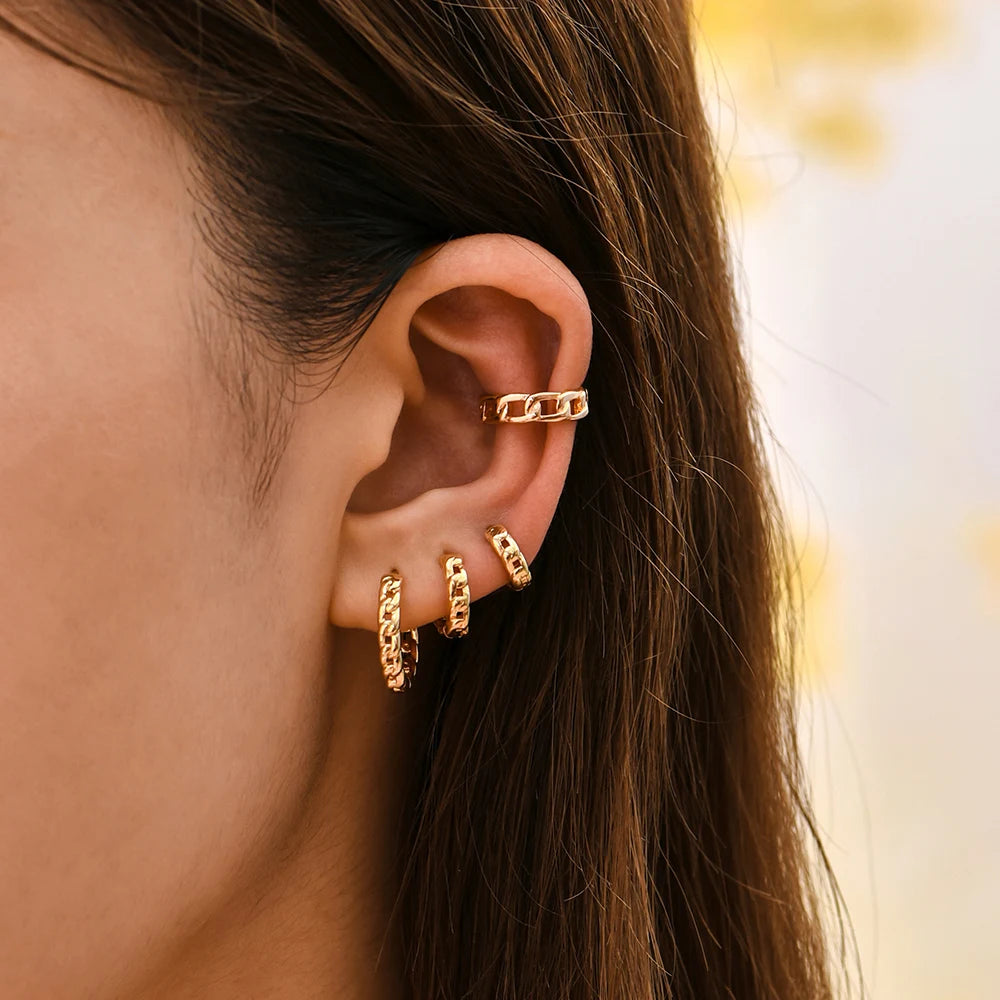 Big Small Hoop Earrings