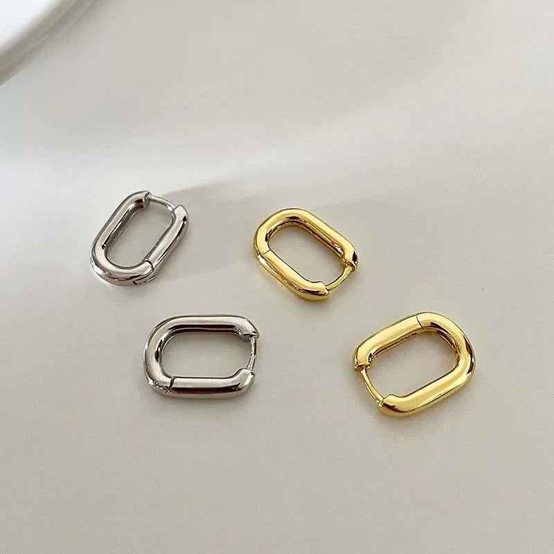 U-Shape Hoop Earrings