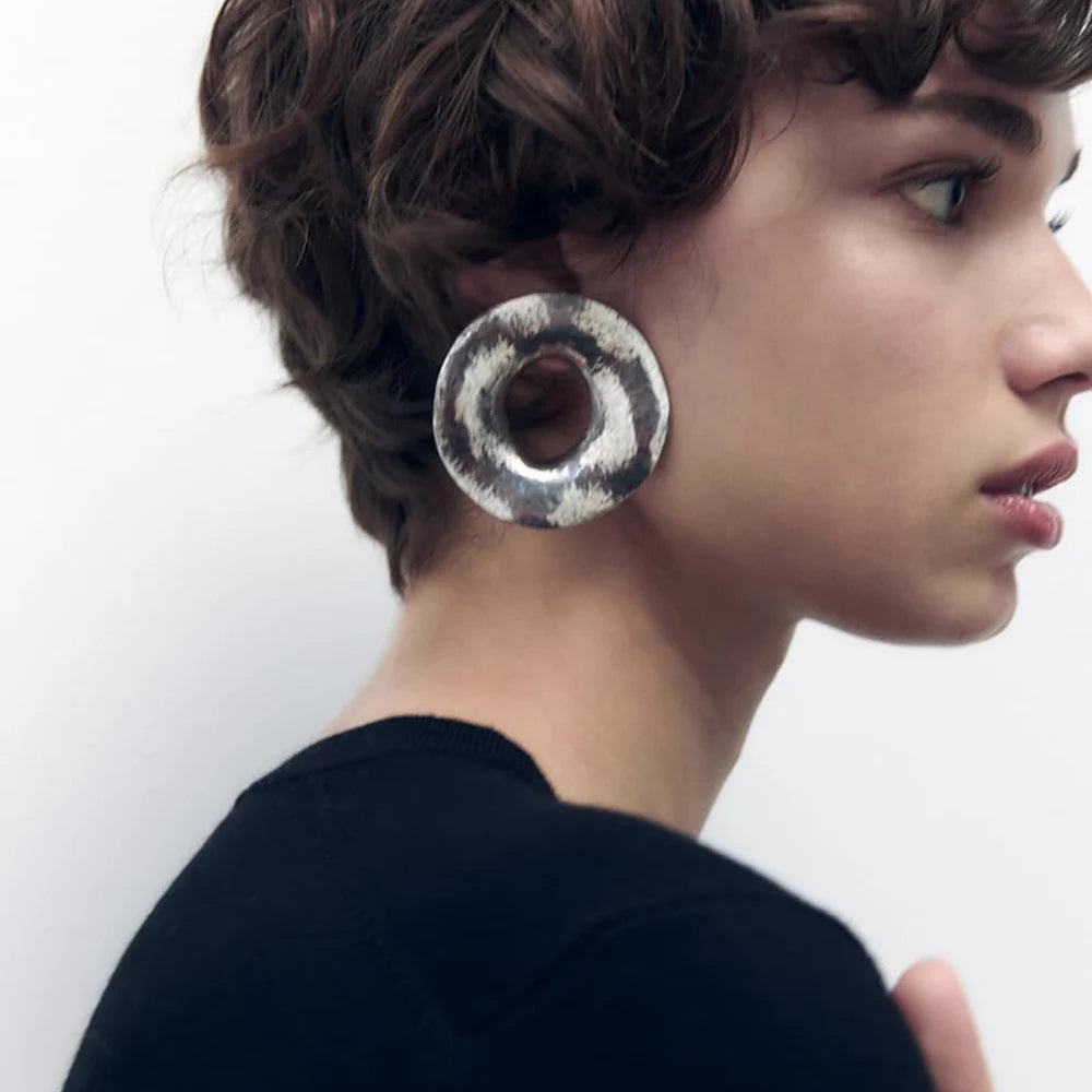 Large Circle Earrings