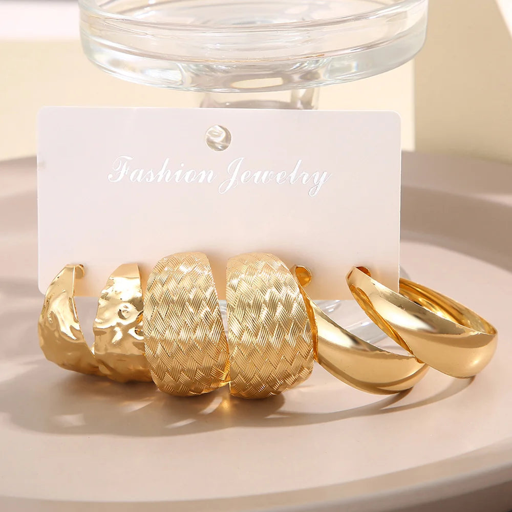 Big Circle Hoop Earrings