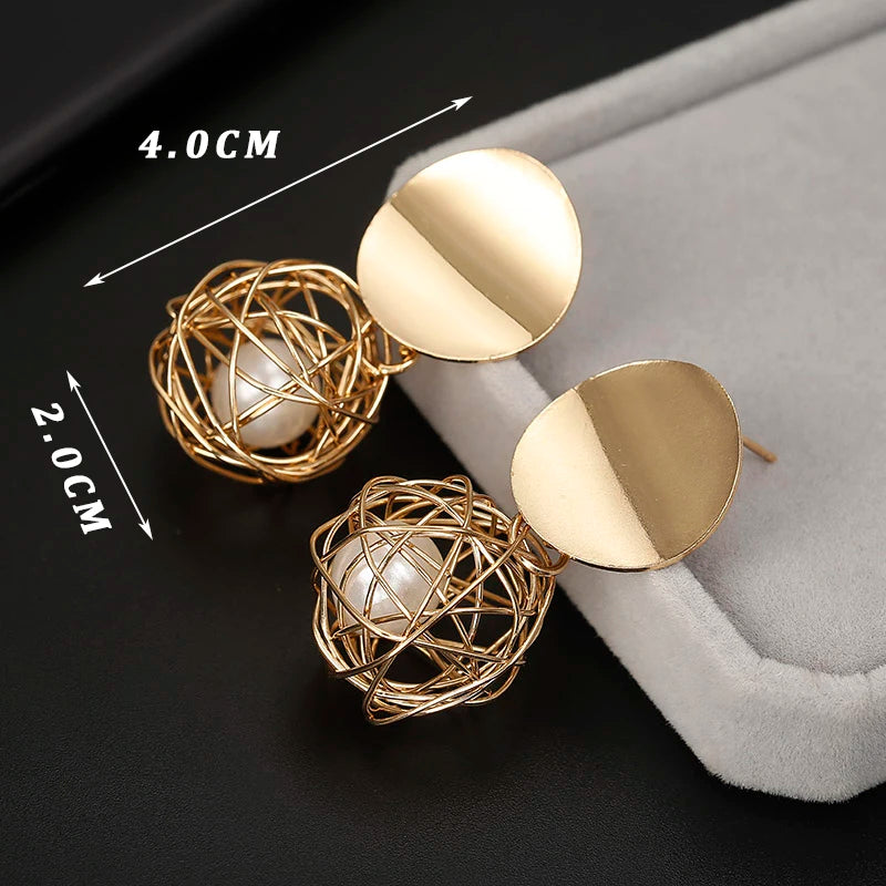 Exaggerate Metal Statement Earrings