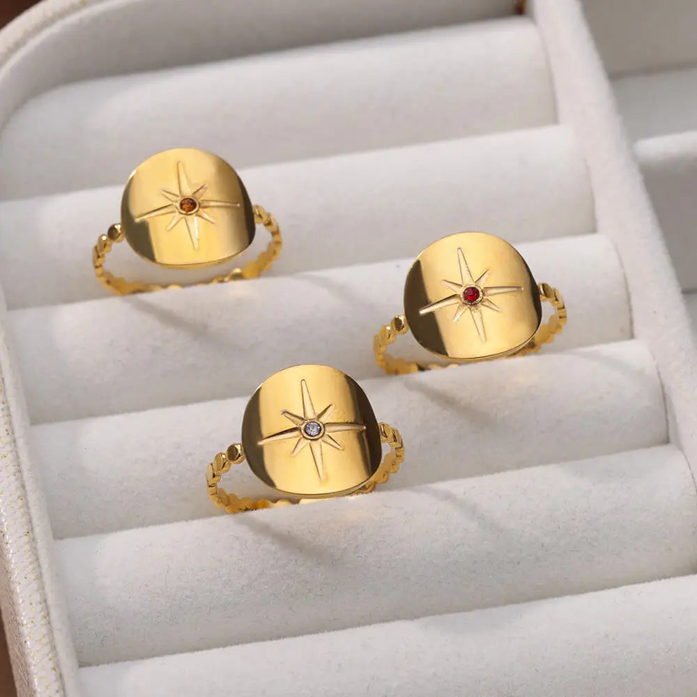 Vintage Pentagram Star Ring