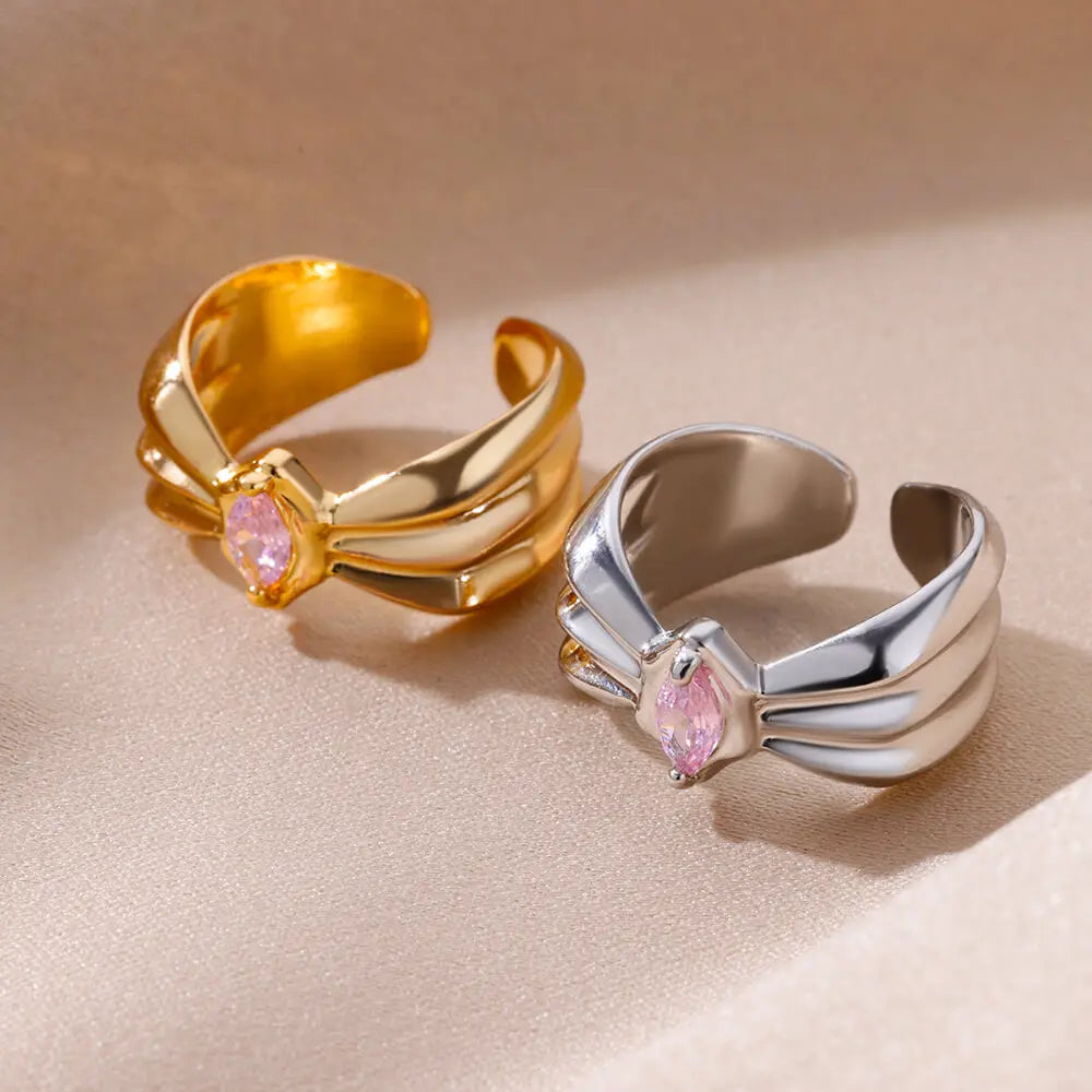 Delicate Crystal Ring