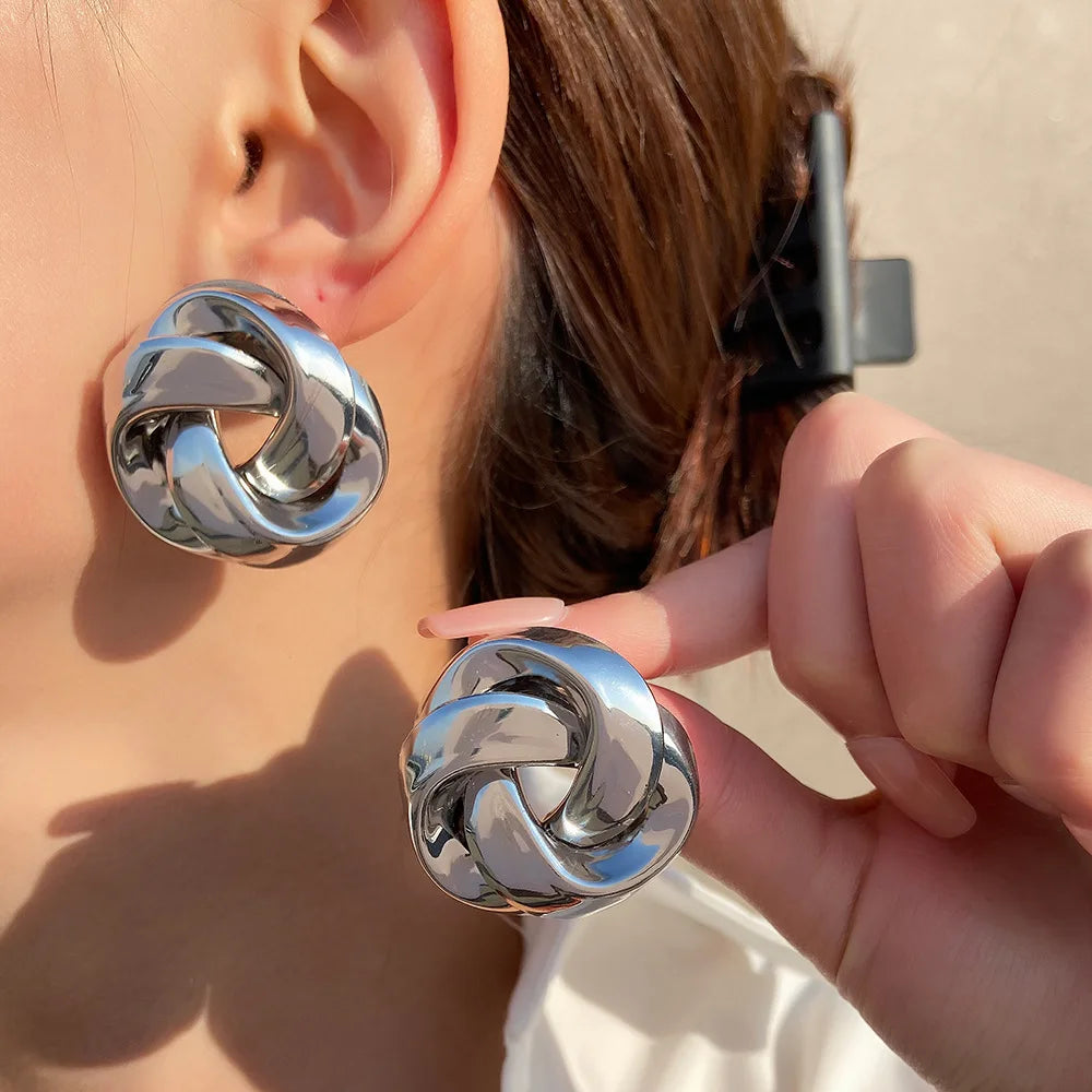 Spiral Twist Knot Earrings