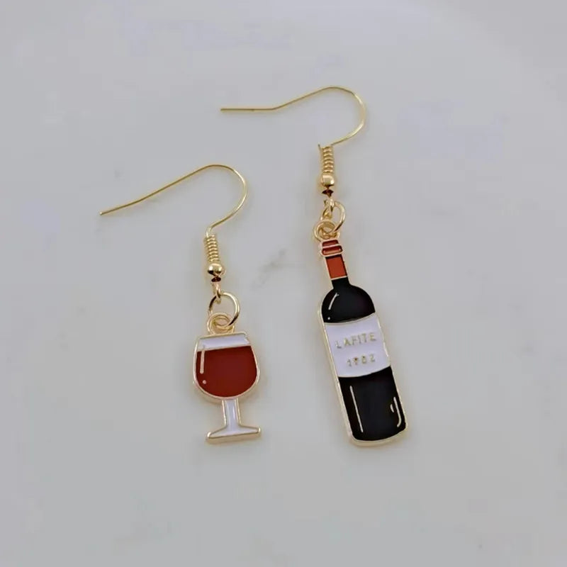 Wine Beer Earrings