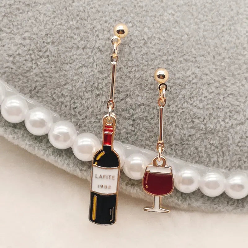 Wine Beer Earrings