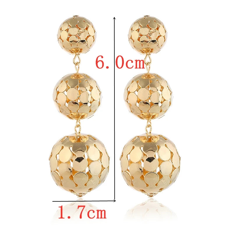 Spiral Twist Knot Rock Earrings