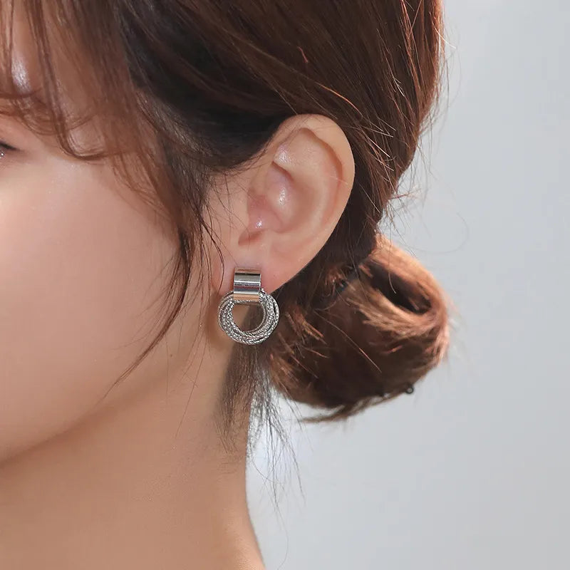 Multiple Circle Stud Earrings