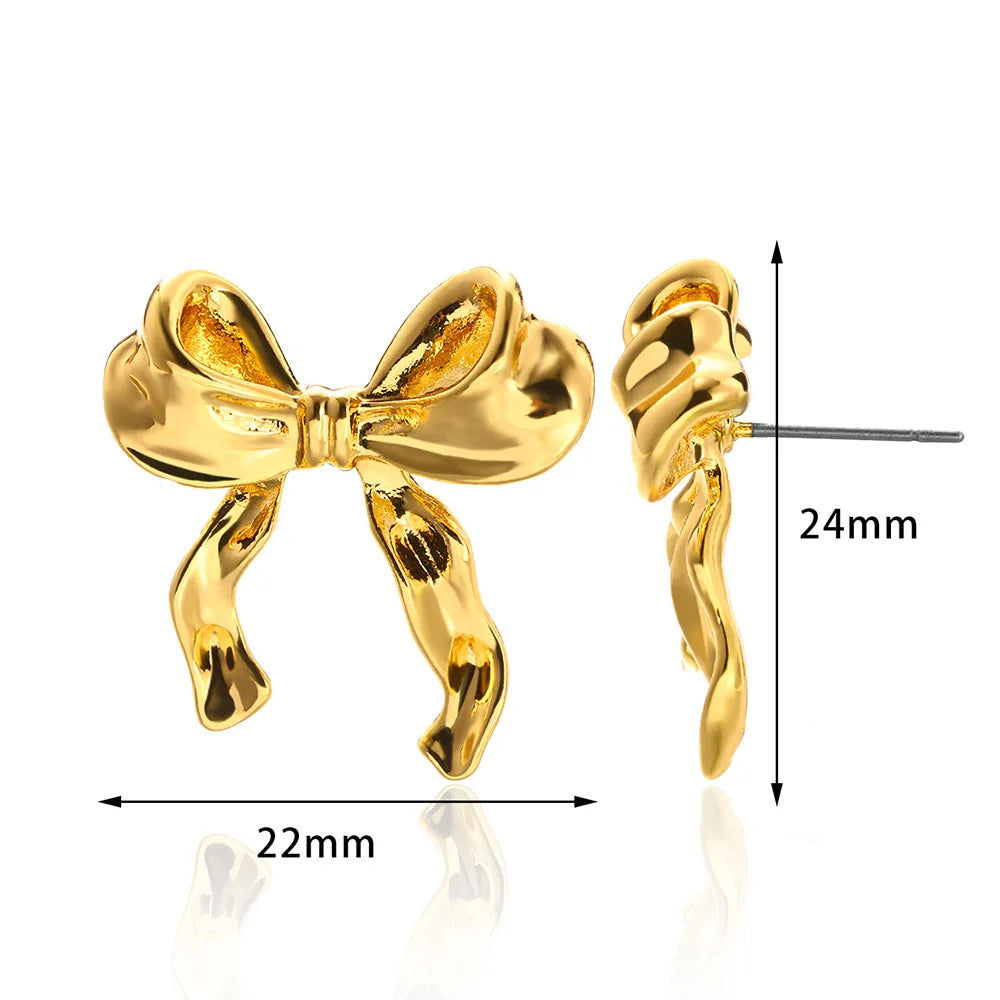 Bow Stud Nail Earring