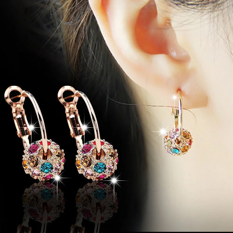 Zircon Pendant  Shiny Earrings