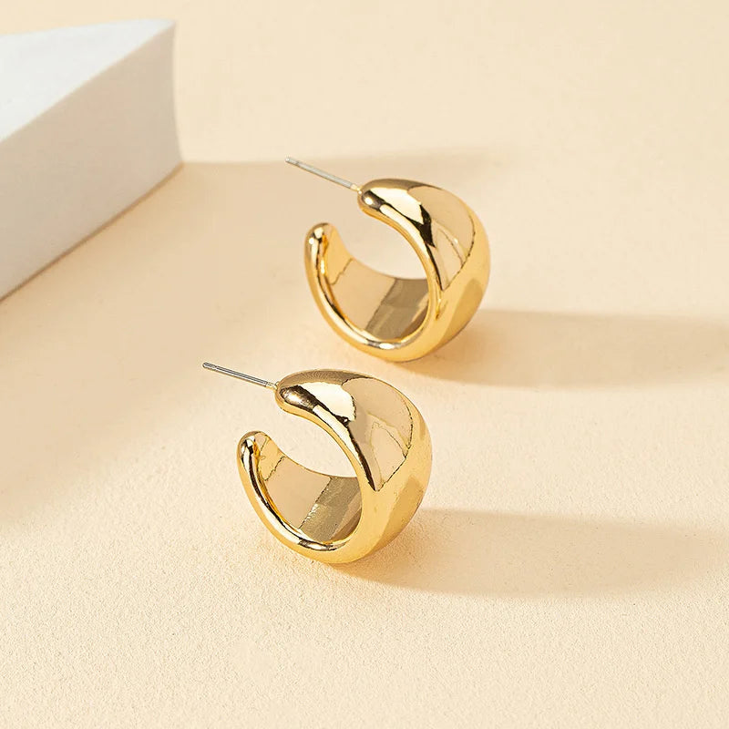 Round Chunky Earrings