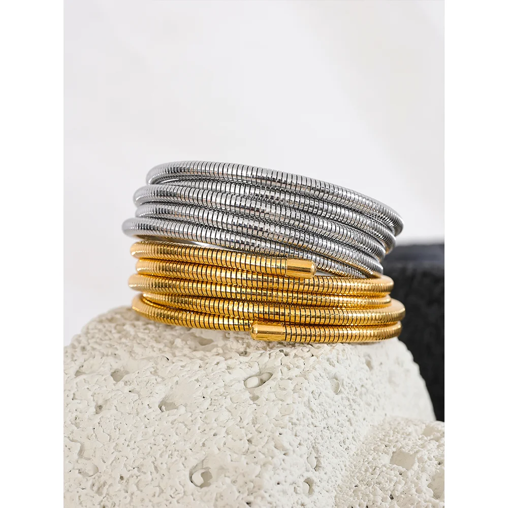 Yhpup Multi-Layer Wrap Arm Bracelet Bangle