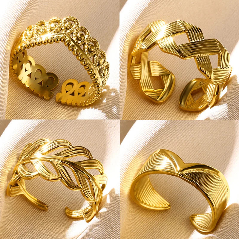 Crown Cuban Chain Ring