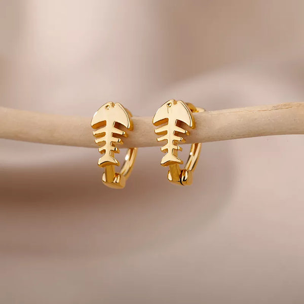 Fish Bones Earrings