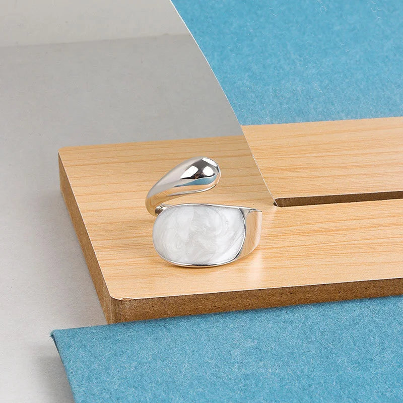 Gold Silver Color Minimalist Irregular Rings