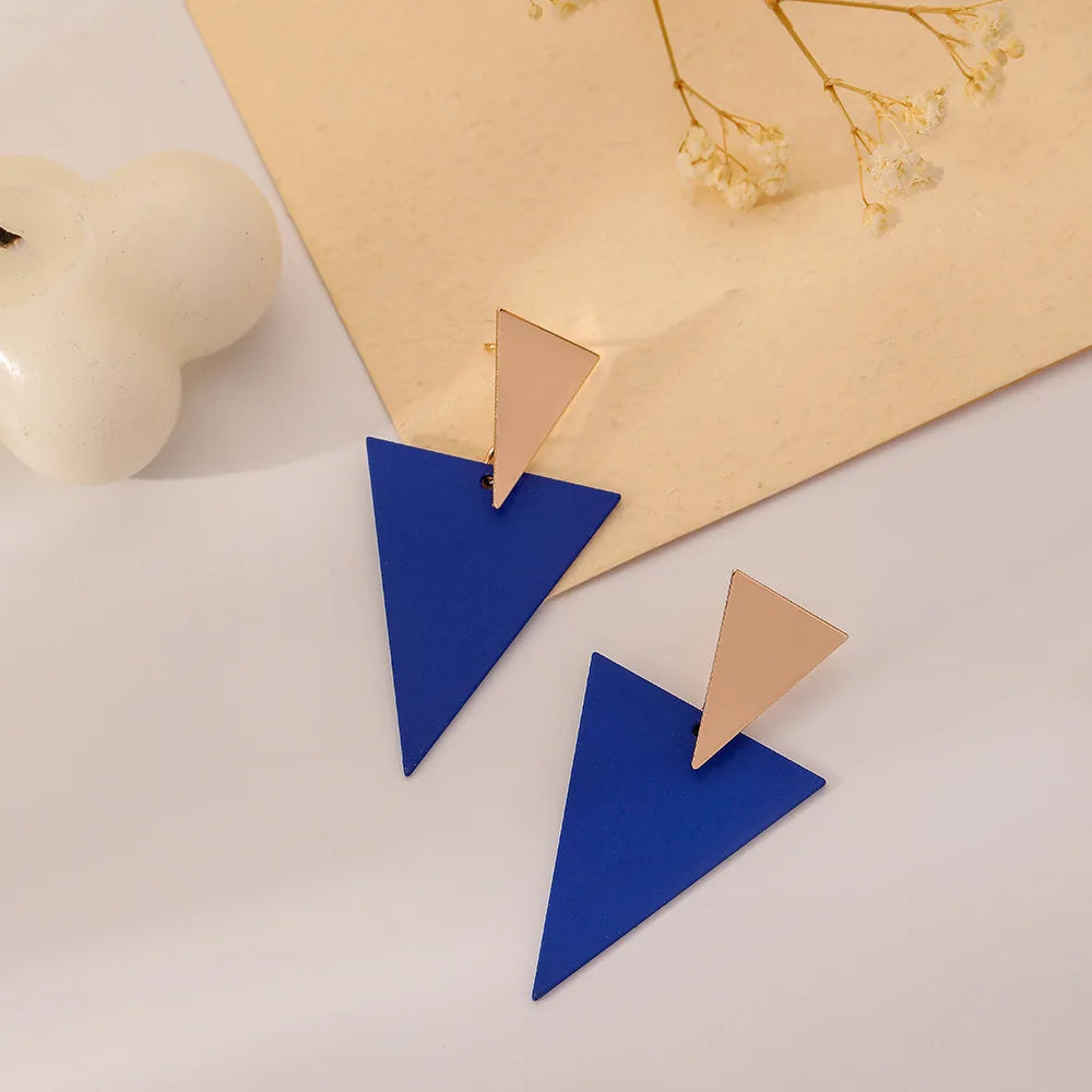 Geometric Triangle Earrings