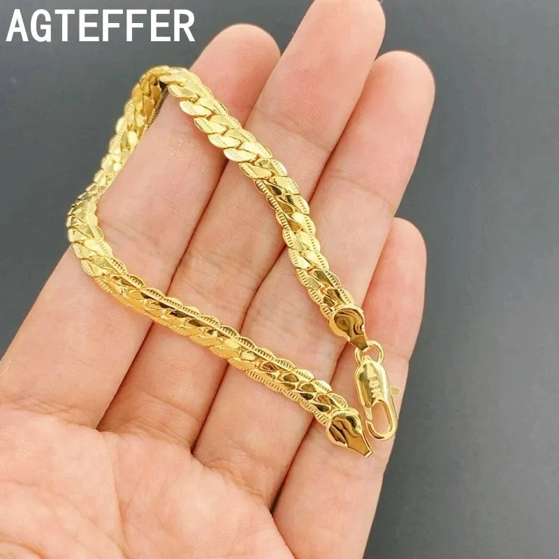 Sideways Chain Bracelet