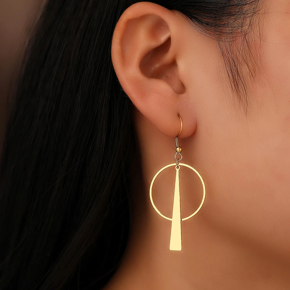 Big Round Stick Earrings