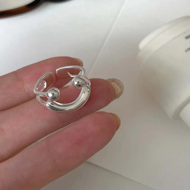 Smile Face Open Rings