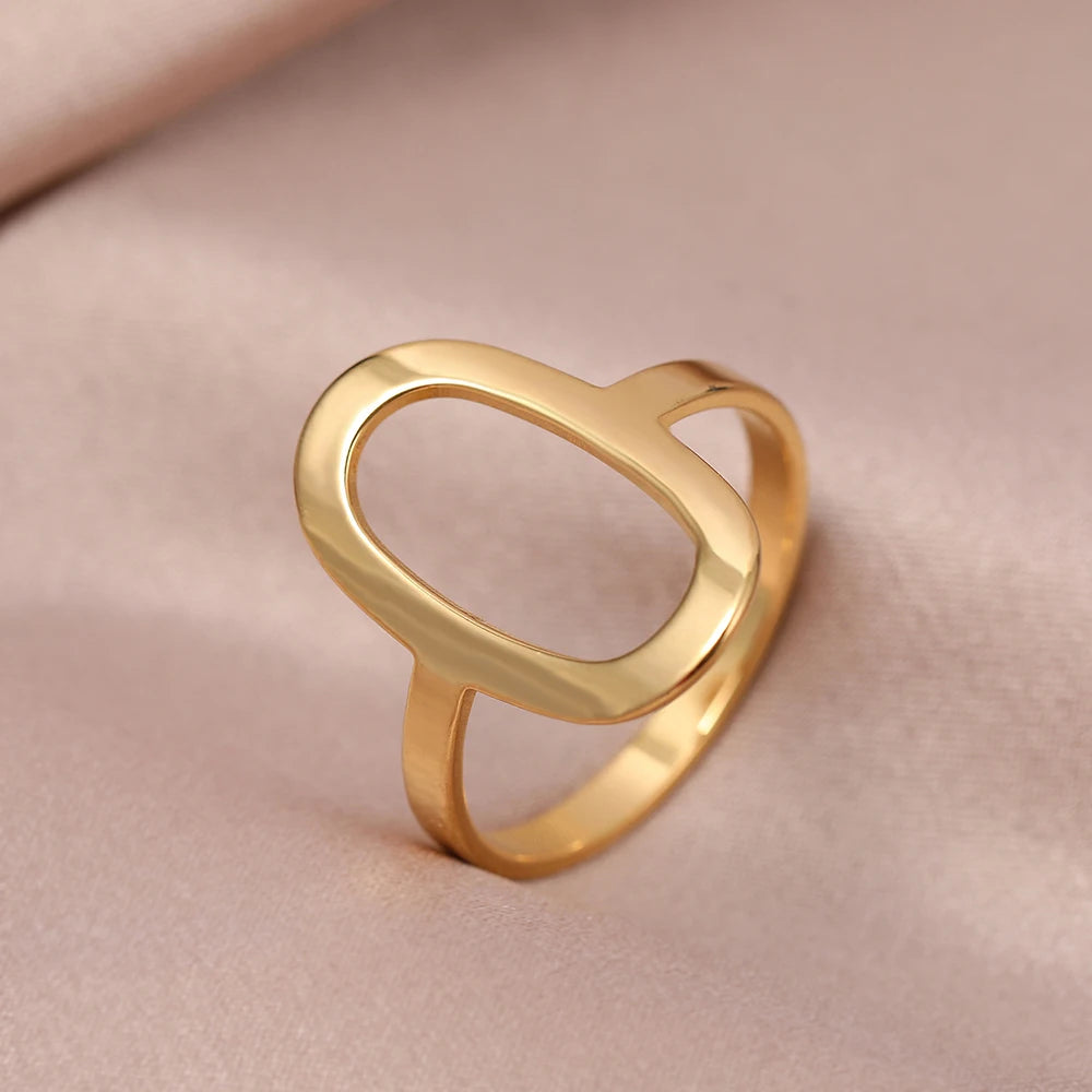 Hollow Oval Ring