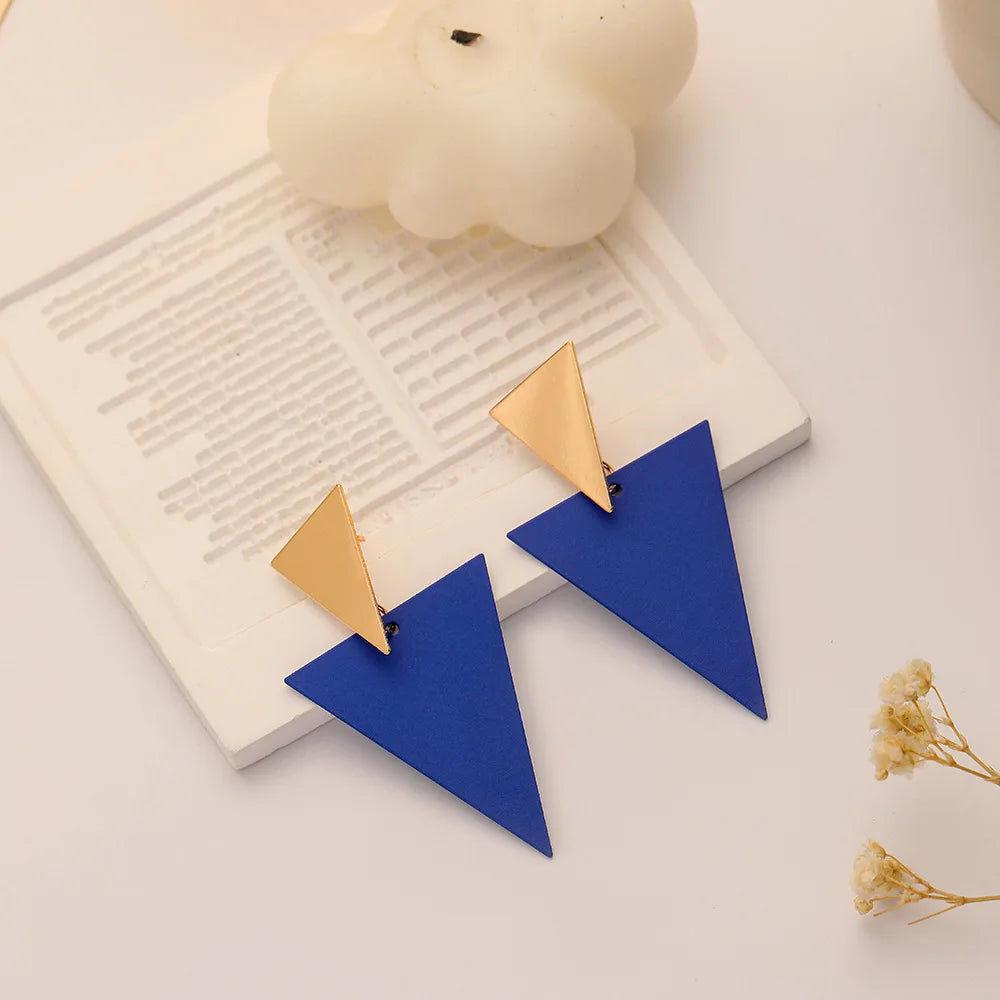 Geometric Triangle Earrings