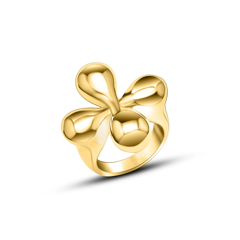 Flower Ring Women's Stainless Steel