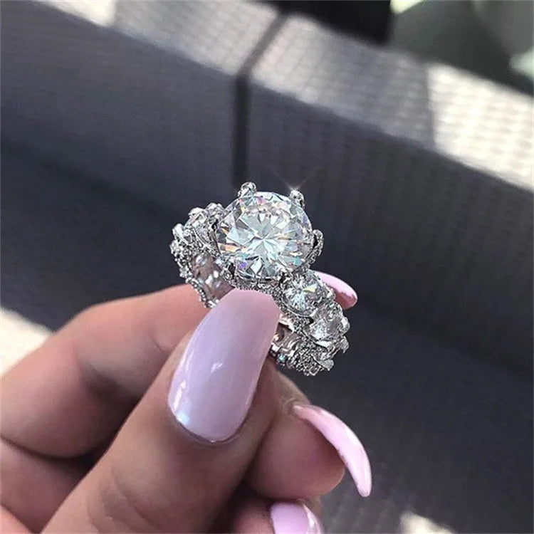 Luxury Designer Crystal Zircon Rings