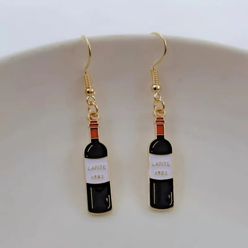 Wine Beer Earrings