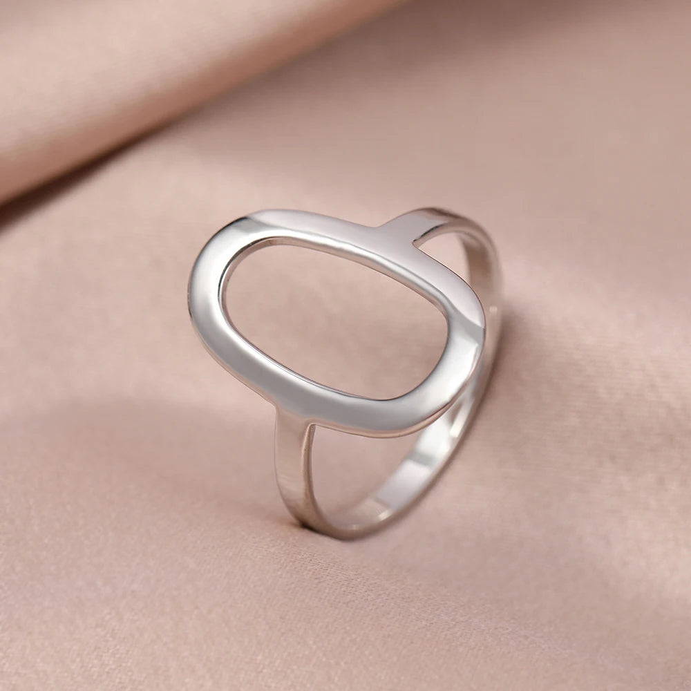 Hollow Oval Ring