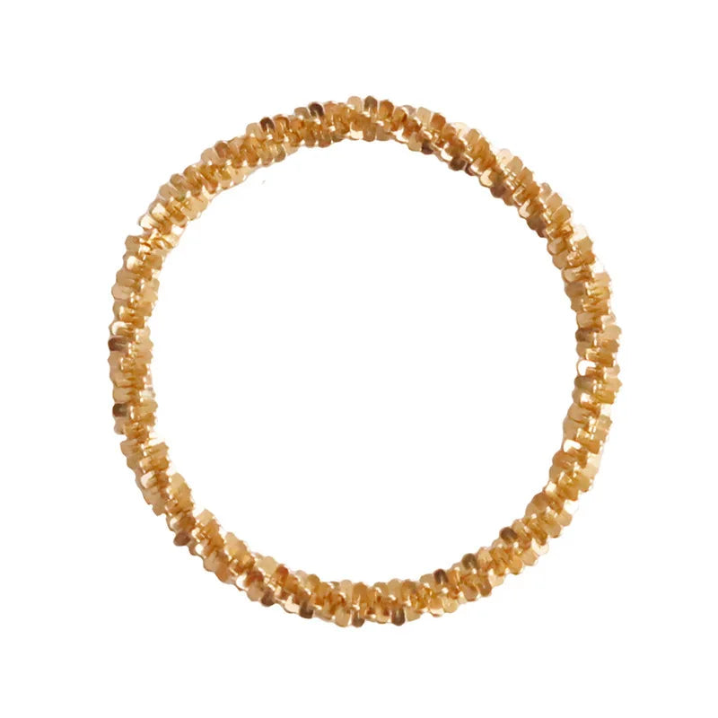 LATS Light Luxury Popular Silver Colour Sparkling Rings