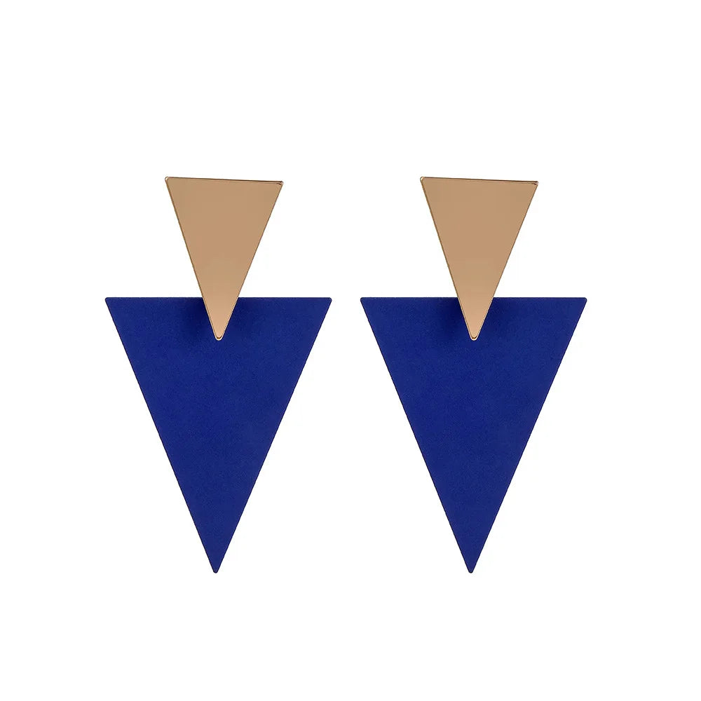 Geometric Triangle Earrings