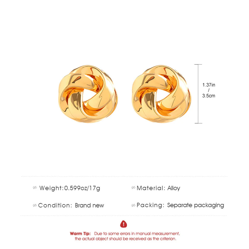 Spiral Twist Knot Earrings