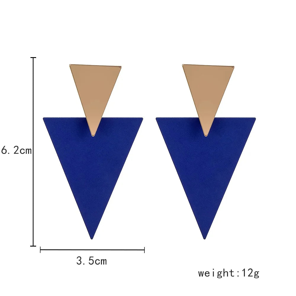 Geometric Triangle Earrings