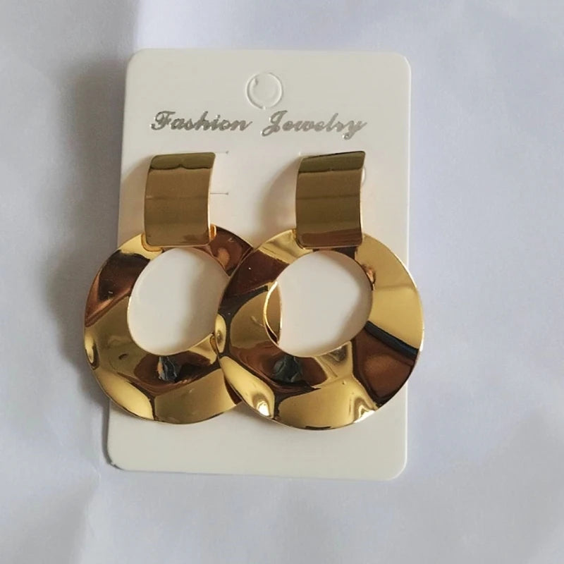 Exaggerate Metal Statement Earrings