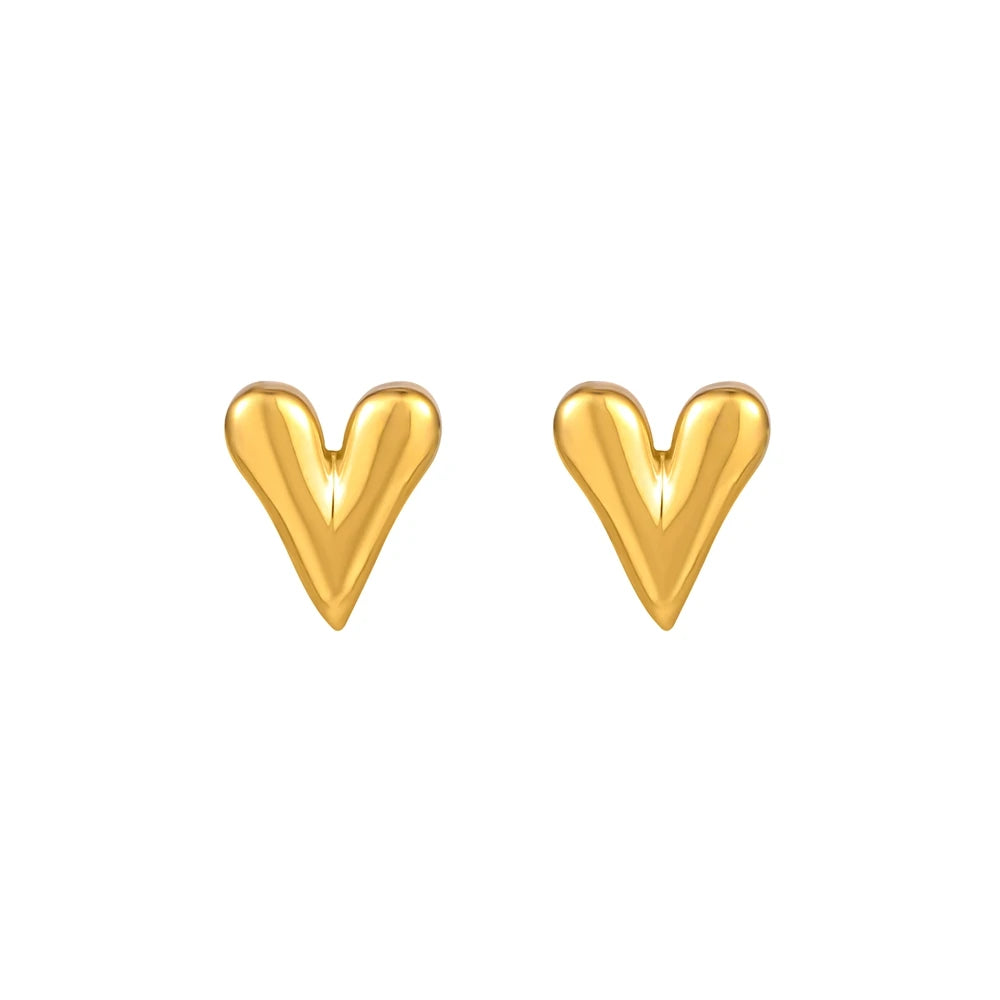 Heart Stud Earrings