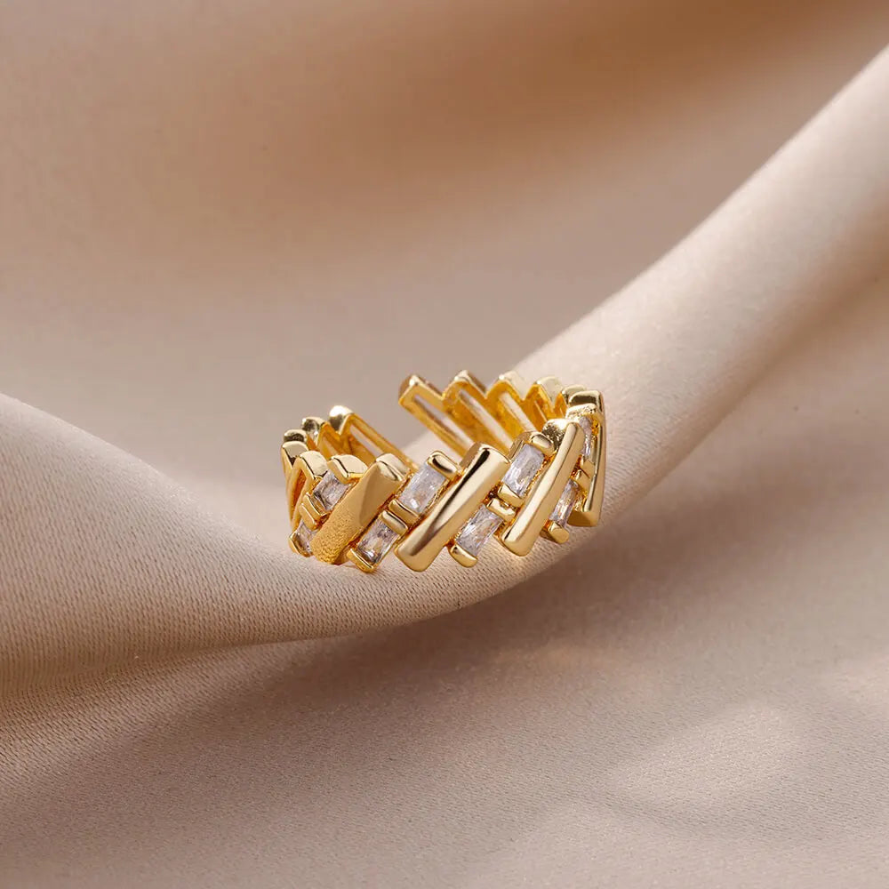 Zircon Crystal Finger Ring