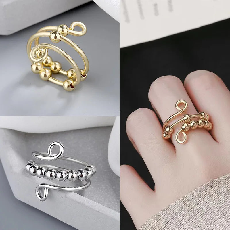 YILUOCD Rotate Beads Ring