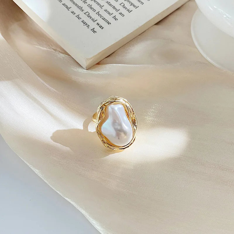 Starfish Pearl Ring