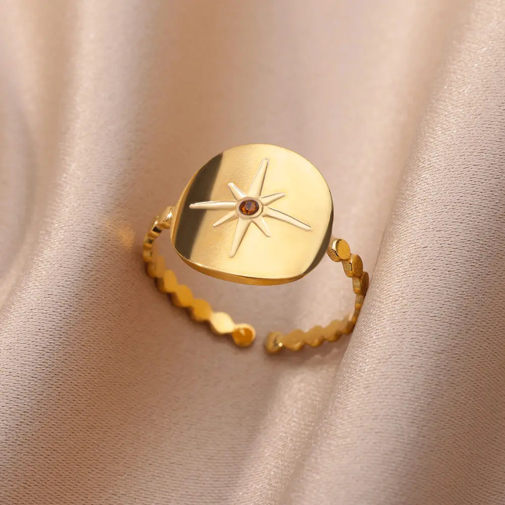 Vintage Pentagram Star Ring