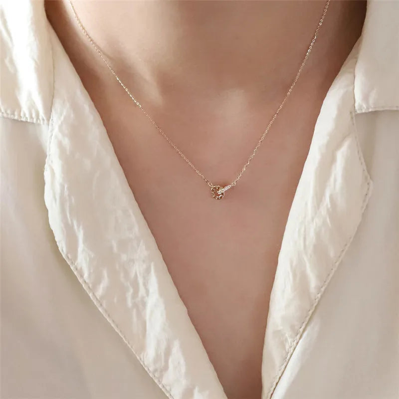 Pavé Crystal Geometry Necklace