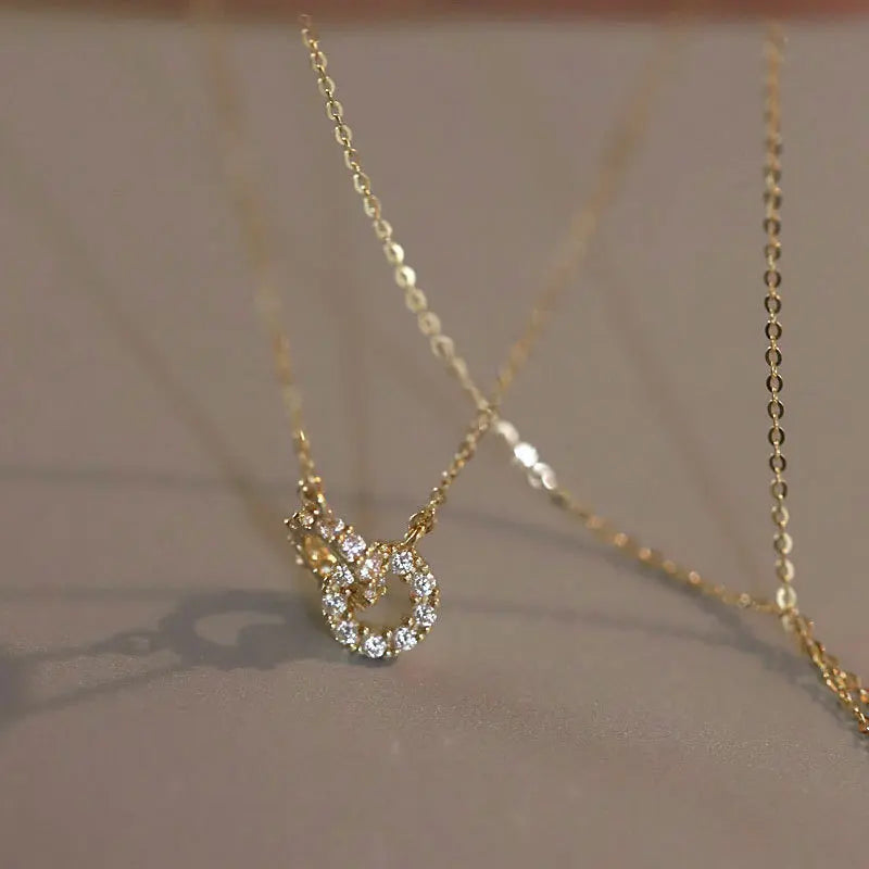 Pavé Crystal Geometry Necklace