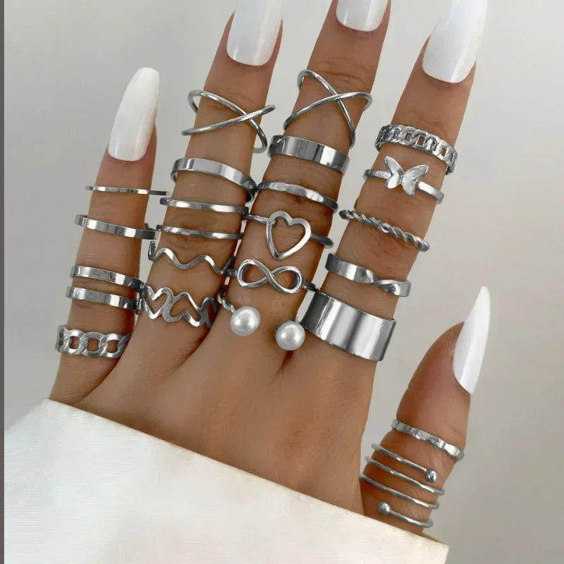 22 Sets Of Rings Butterfly