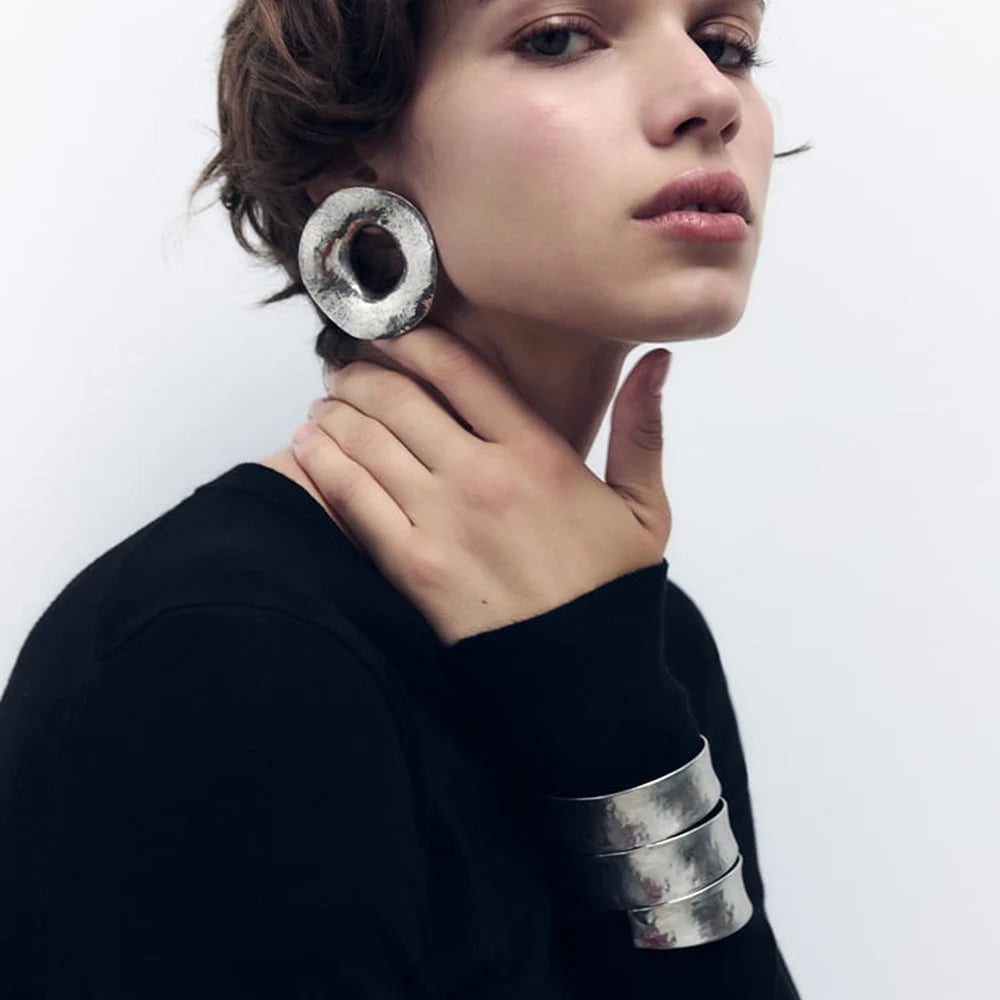 Large Circle Earrings