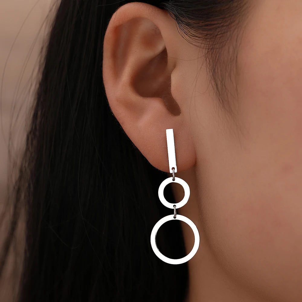 Circle Gothic Earrings