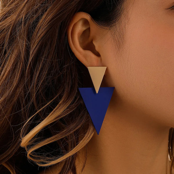 Geometric Triangle Earrings