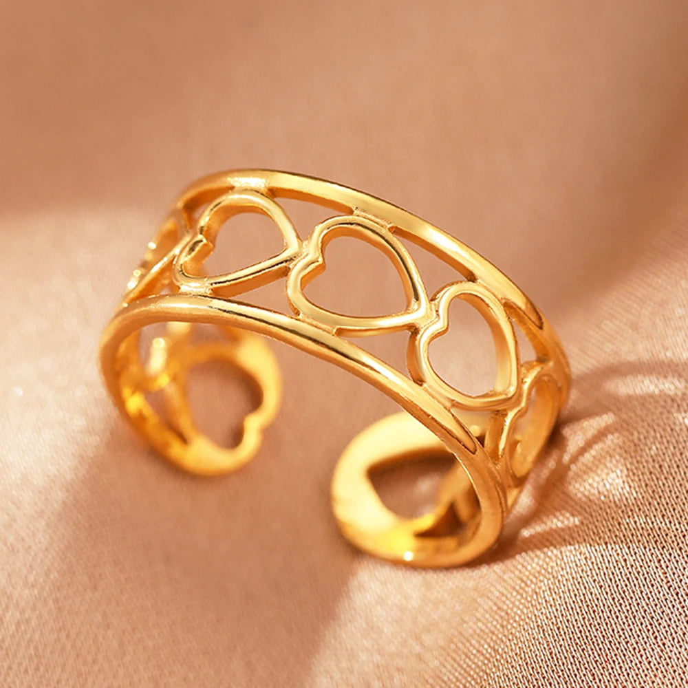 Exquisite Hollow Rings