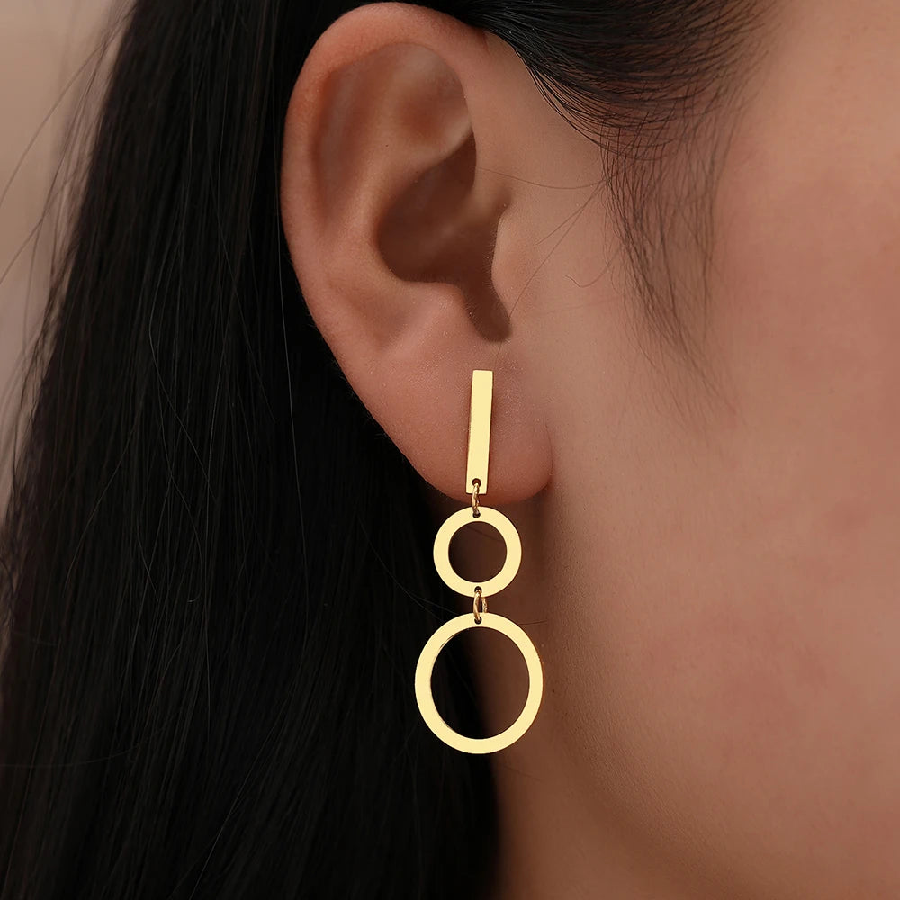 Circle Gothic Earrings