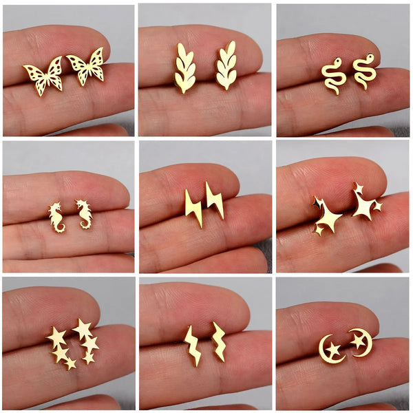 Leaf Butterfly Earrings